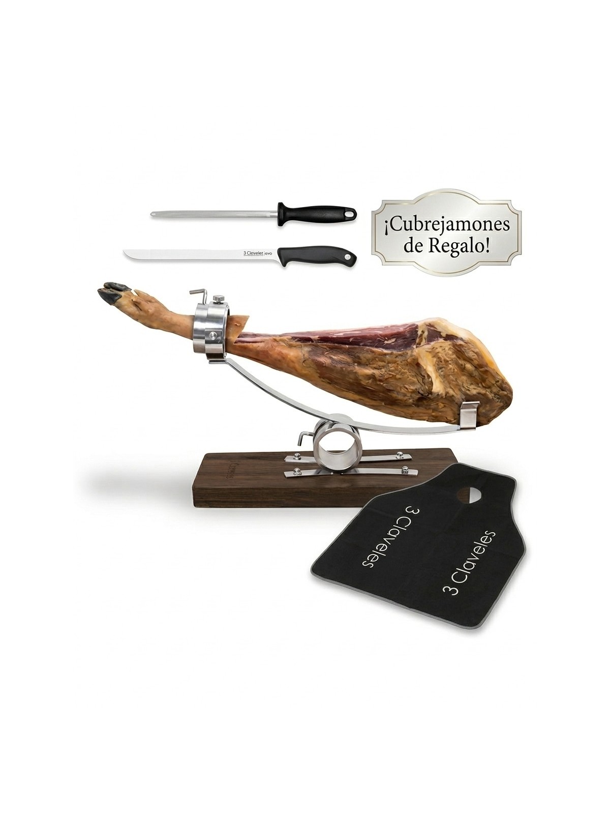 Jamonero Profesional 3 Claveles con Cuchillo - Hosteleros