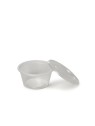 Tarrinas de Plástico con Tapa 85 ml - Productos Hosteleros