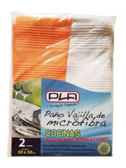 PACK 2 PAÑO VAJILLA MICROFIBRA