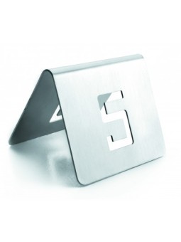 PLACA NUMERO DE MESA INOX