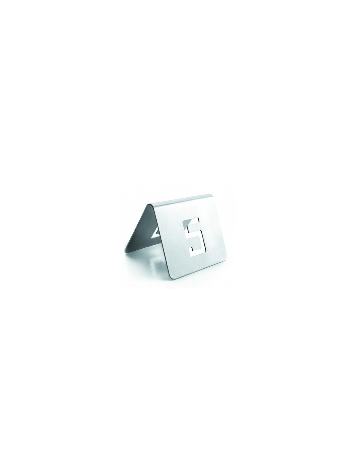 PLACA NUMERO DE MESA INOX