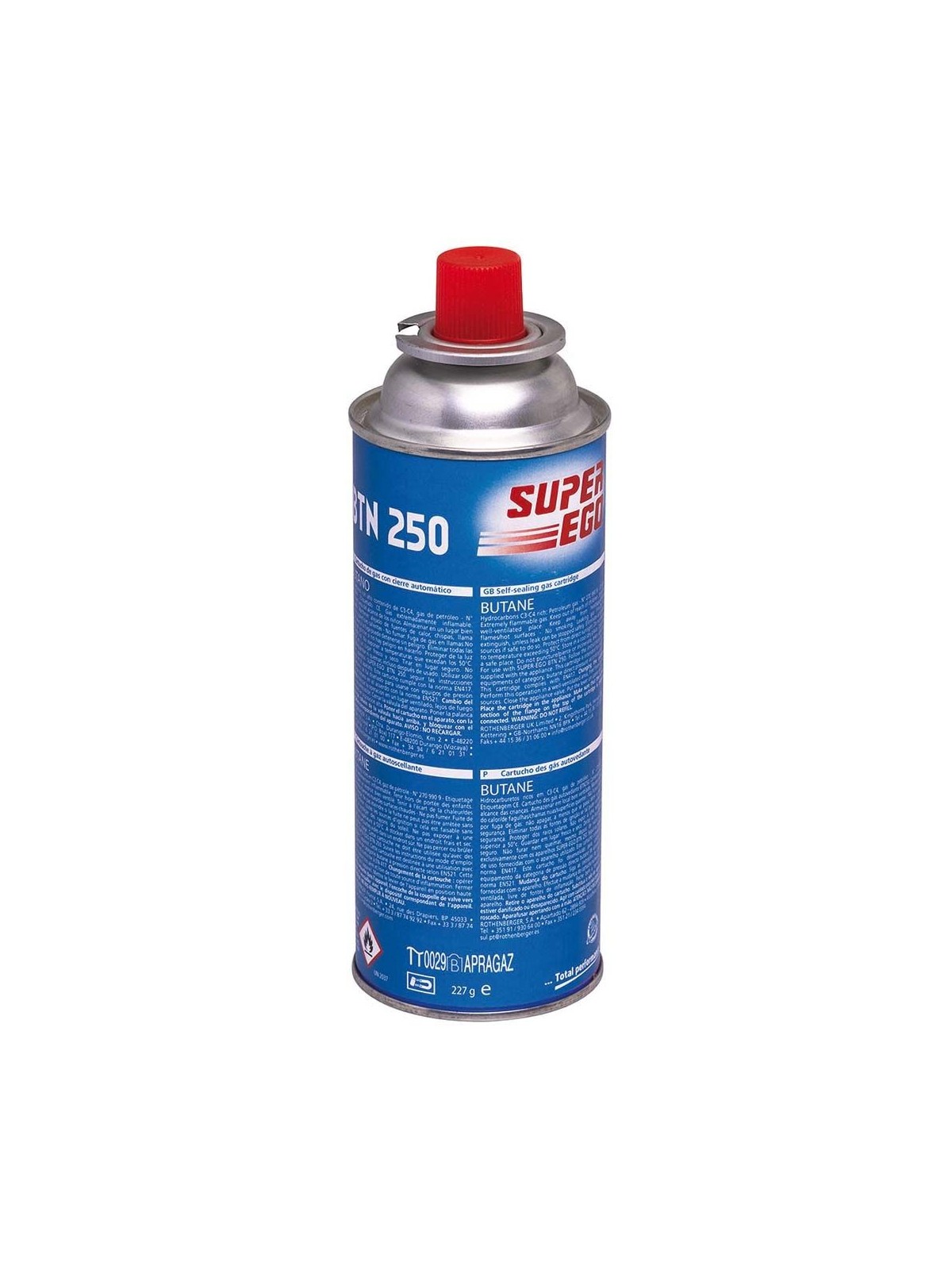 Carga Soplete Gas Butano 220 gr - Productos Hosteleros