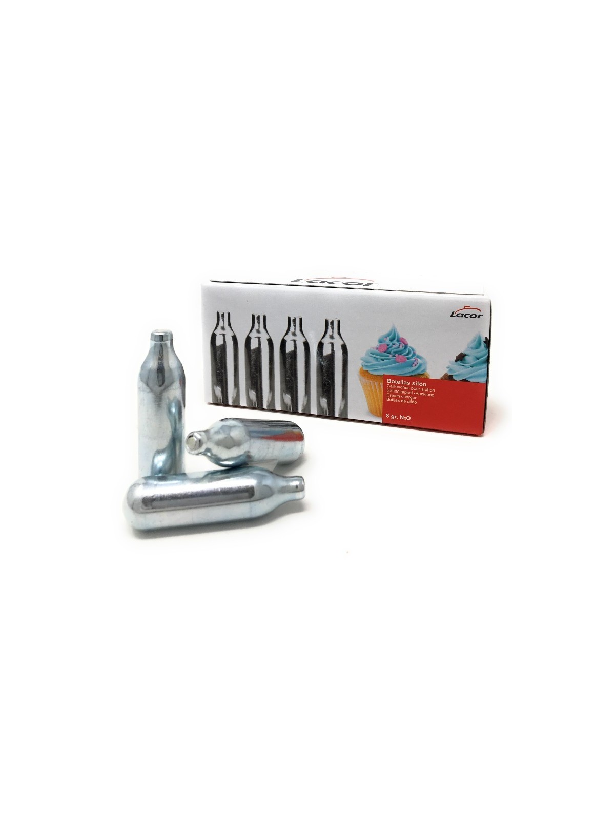 CARGAS DE GAS SIFÓN INOX PACK 24 UDS.