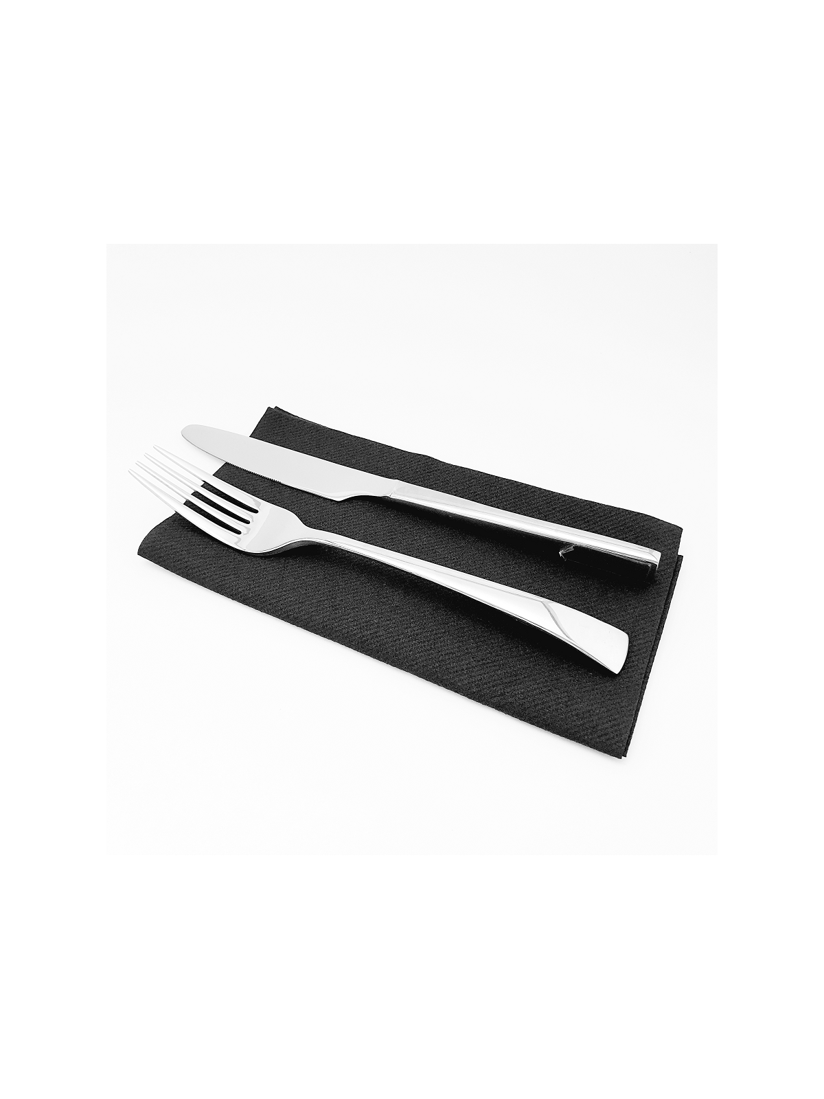 SERVILLETA 1/8 AIRLAID 40 X 40 NEGRA