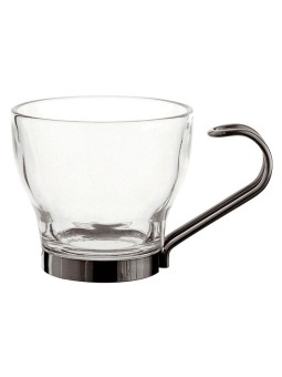 Tazas de Café Cristal con Asa Metal Debora - Hosteleros