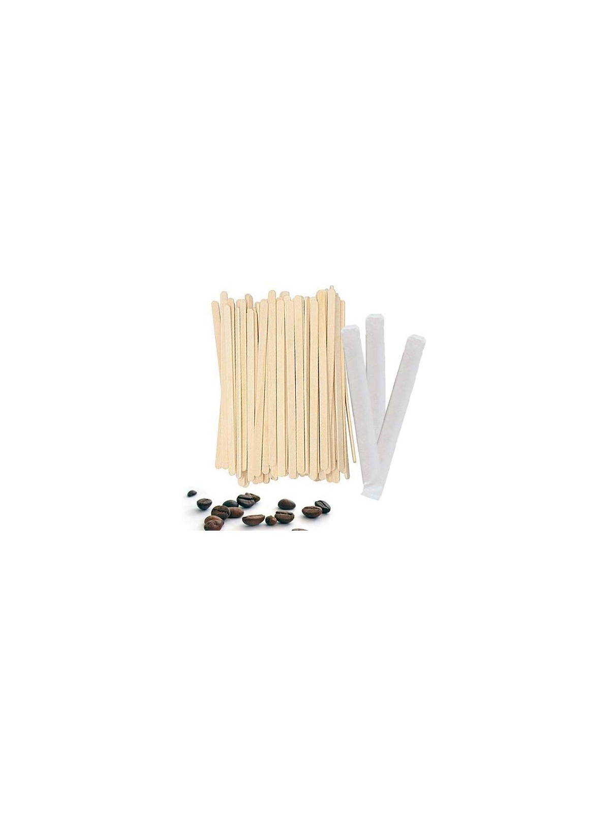 Palitos Madera para Café Desechables - Productos Hosteleros