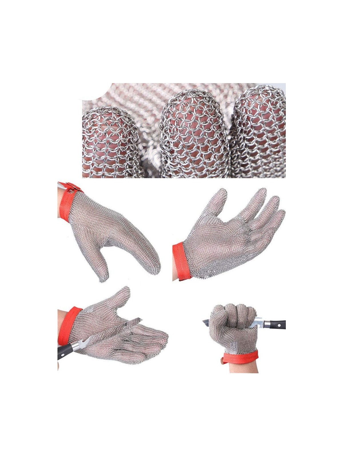 Guantes de Malla de Acero Inoxidable - Productos Hosteleros