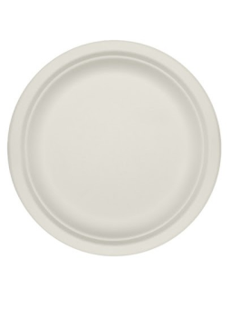 PLATO FIBRA CAÑA COMPOSTABLE 26 CM