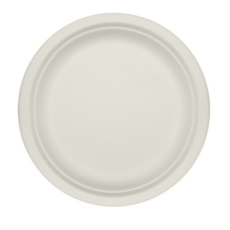 PLATO FIBRA CAÑA COMPOSTABLE 26 CM