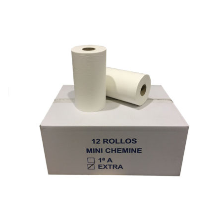 PACK 12 ROLLOS MINI CHEMINE LAMINADO 2C