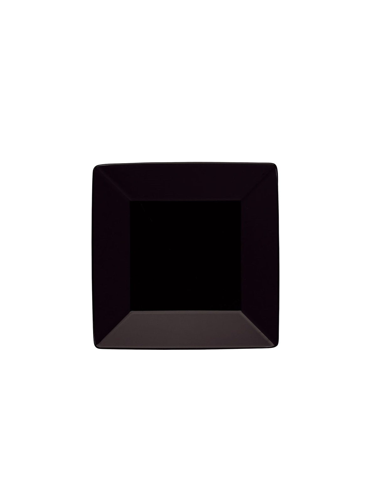 PLATO BÁSICO NEGRO LLANO 28 X 28 CM PORVASAL