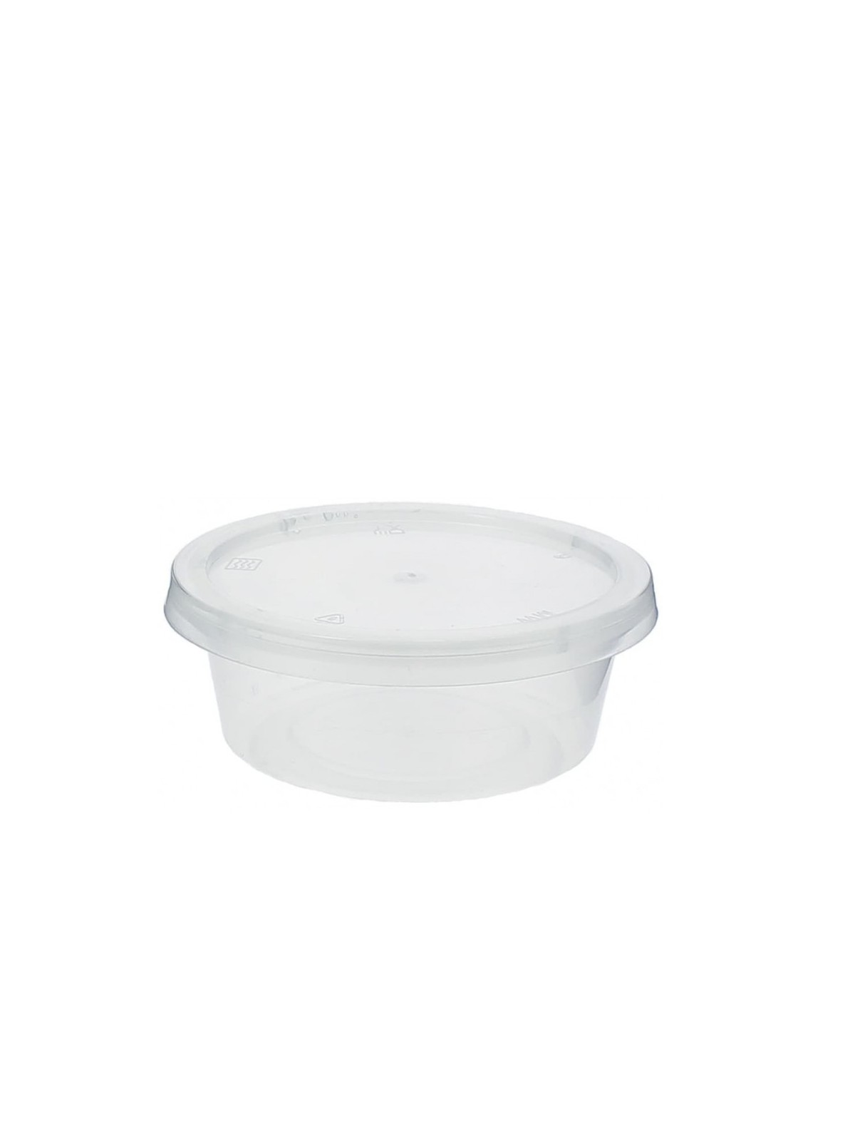 Tarrinas de Plástico con Tapa 85 ml - Productos Hosteleros