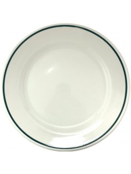 PLATO ISABA FILO VERDE LLANO 25 CM