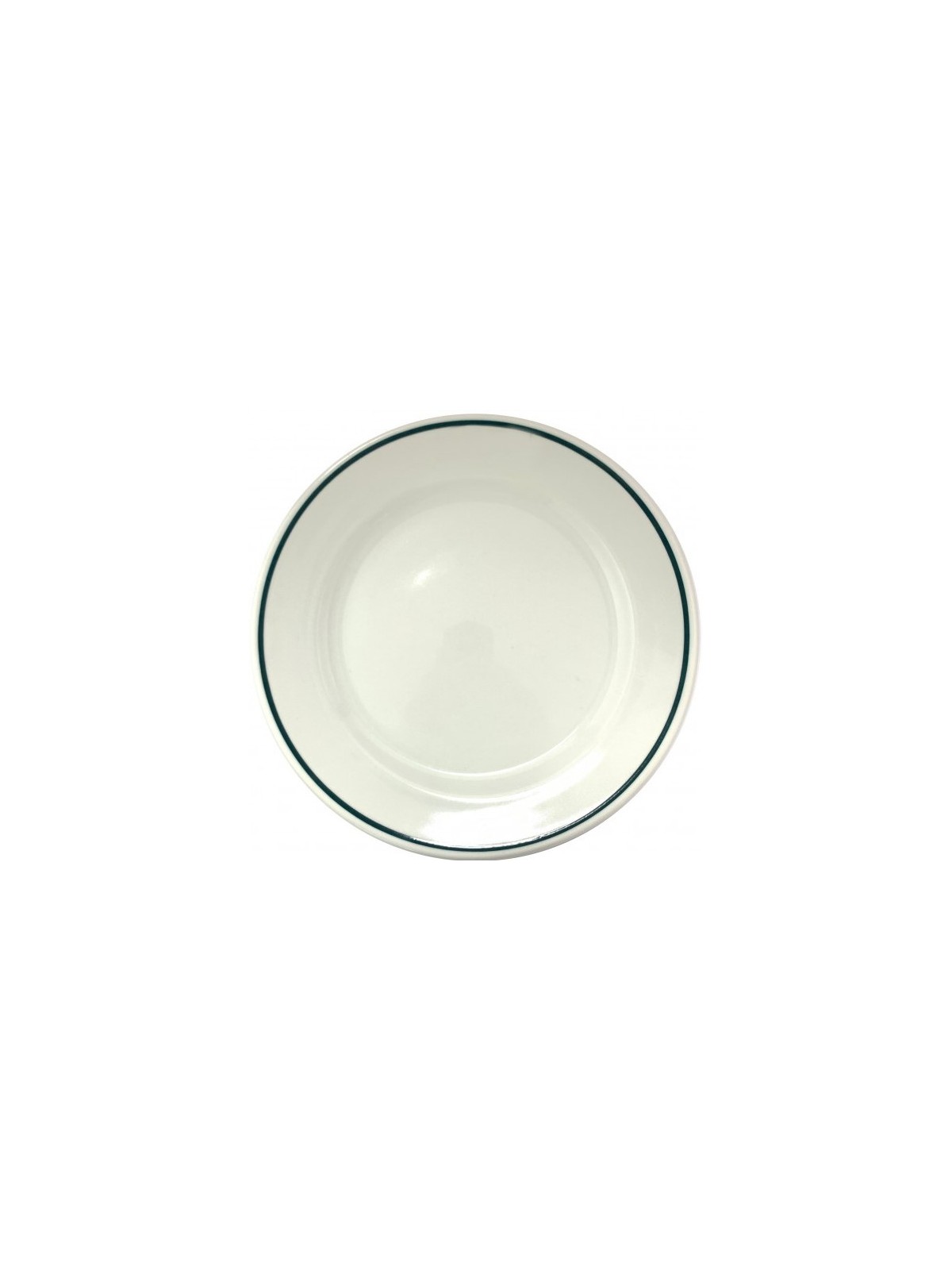 PLATO ISABA FILO VERDE LLANO 25 CM