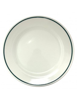 PLATO ISABA FILO VERDE LLANO 23 CM