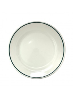 PLATO ISABA FILO VERDE LLANO 22 CM