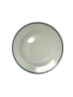 PLATO ISABA FILO VERDE HONDO 22 CM