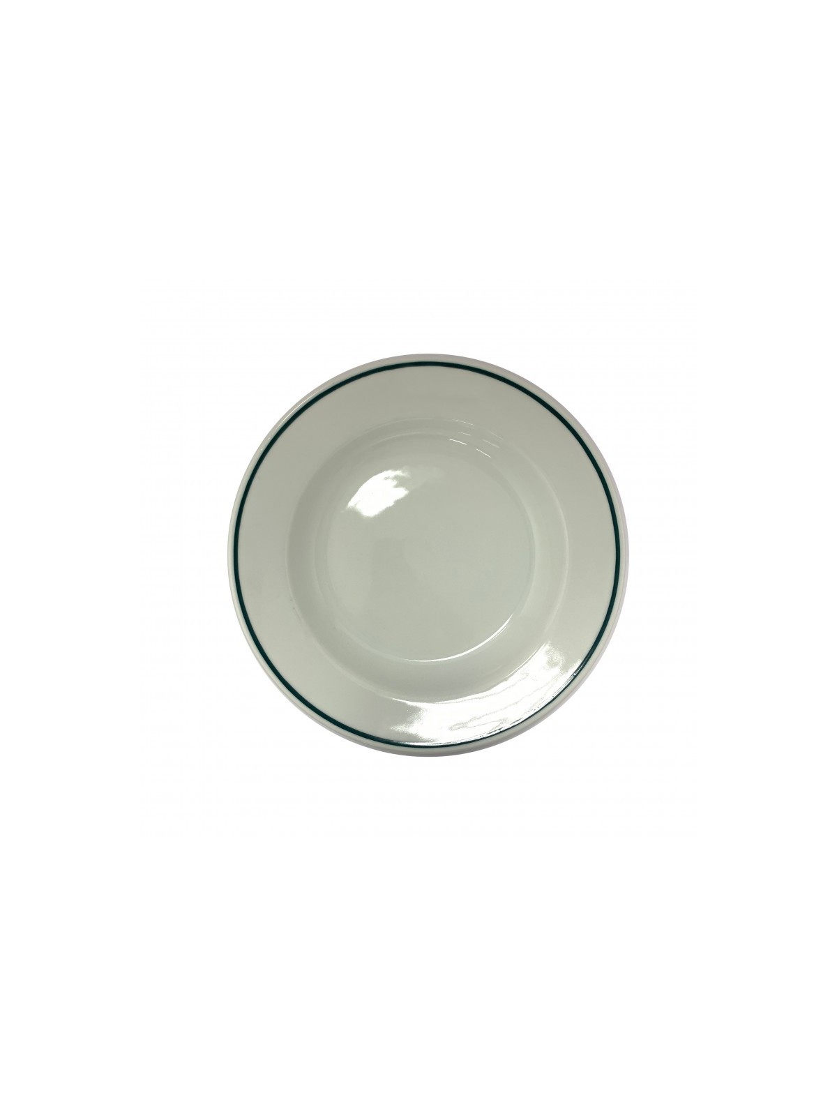 PLATO ISABA FILO VERDE HONDO 22 CM