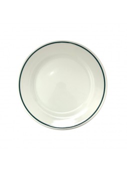 PLATO ISABA FILO VERDE POSTRE 18 CM
