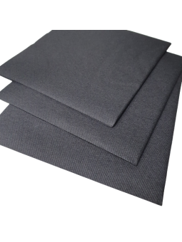 CAJA 600 SERVILLETAS AIRLAID NEGRA 40 X 40 CM