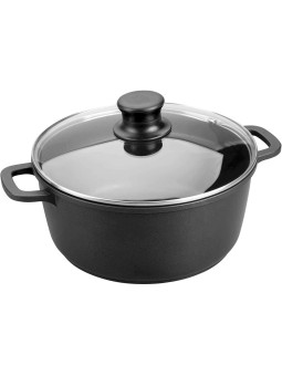 CACEROLA ALUMINIO FUNDIDO TAPA CRISTAL