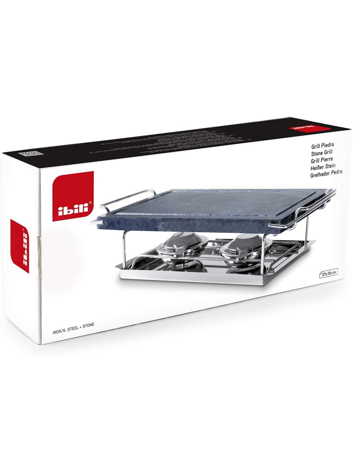 GRILL PIEDRA SOPORTE 37 X 18 CM