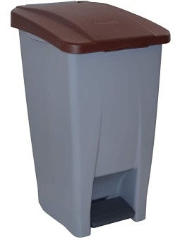 CUBO CONTENEDOR RUEDAS Y PEDAL 120 L. DENOX