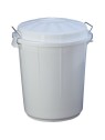 Cubo de Basura Industrial Blanco 95L - Productos Hosteleros