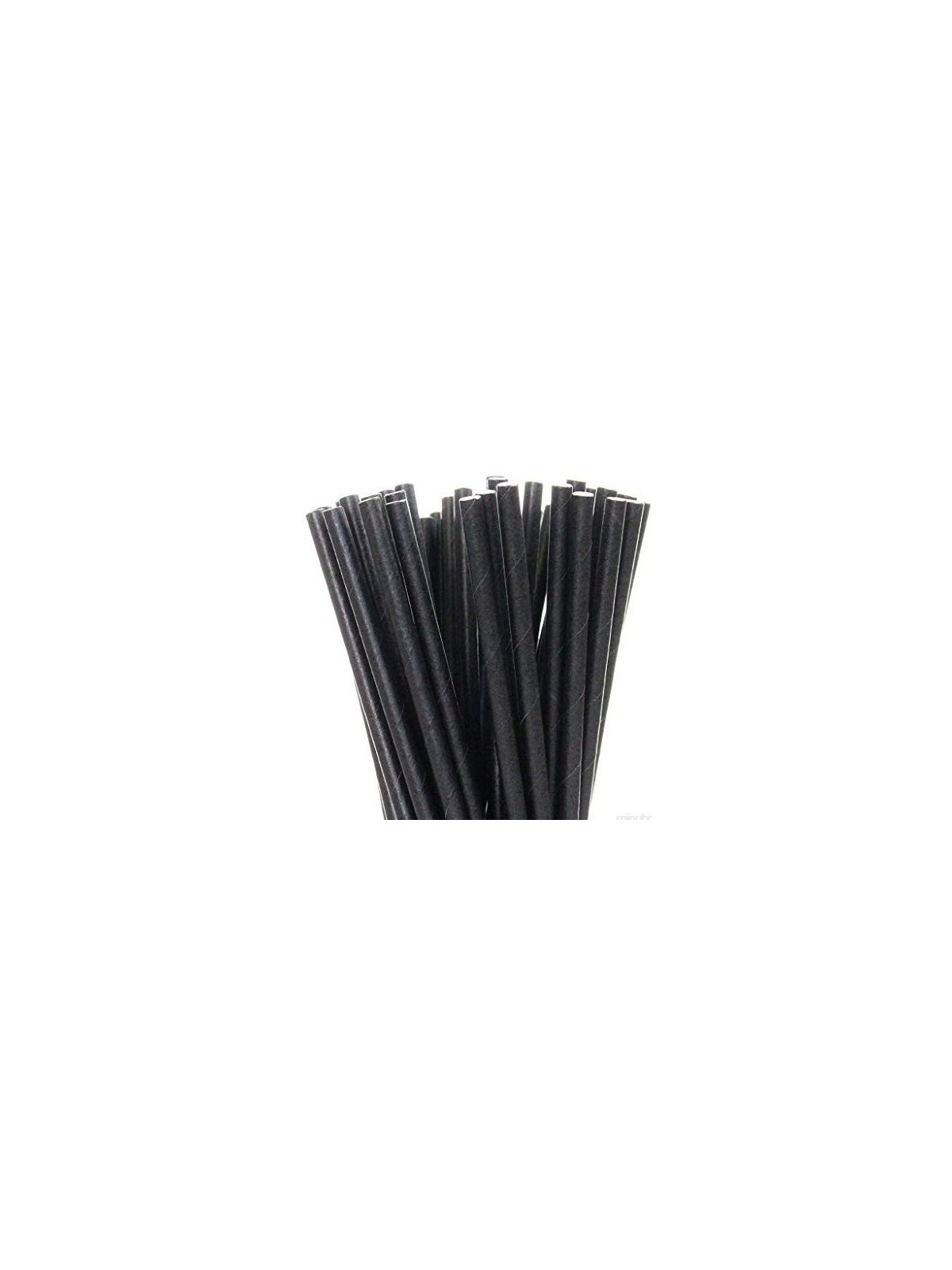 CAÑITA PAPEL NEGRA 6 x 200 mm