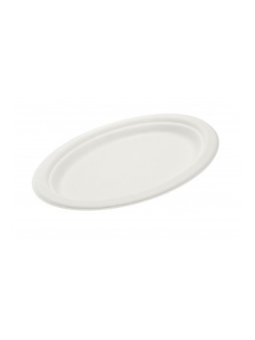 FUENTE OVAL FIBRA CAÑA COMPOSTABLE 32CM