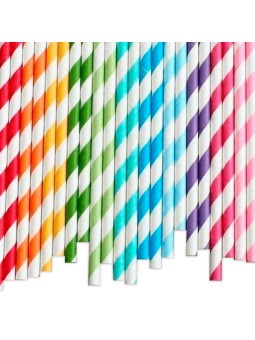 CAÑITA PAPEL GRANIZADO RAYADAS