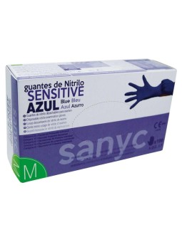 Guantes de Nitrilo Azul Sanyc - Productos Hosteleros
