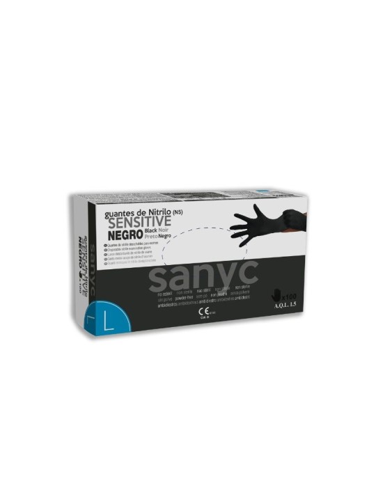 Guantes de Nitrilo Negro en oferta - Productos Hosteleros