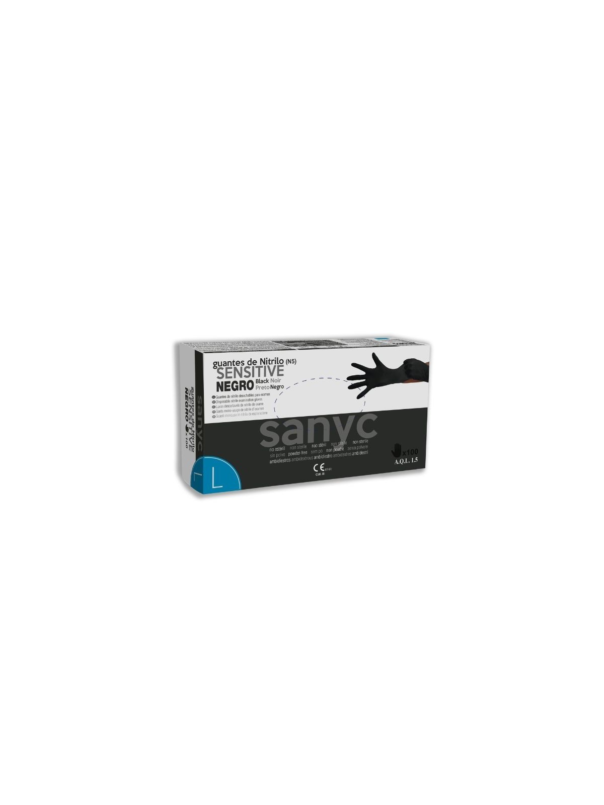 Guantes de Nitrilo Negro en oferta - Productos Hosteleros