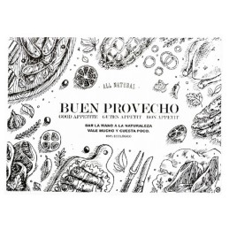 MANTEL BLANCO BUEN PROVECHO...