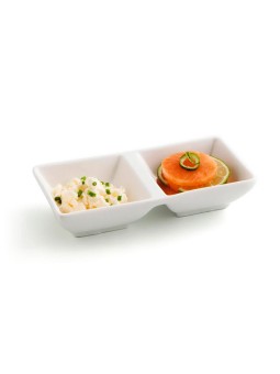 BOWL PORCELANA  CUADRADO DOBLE