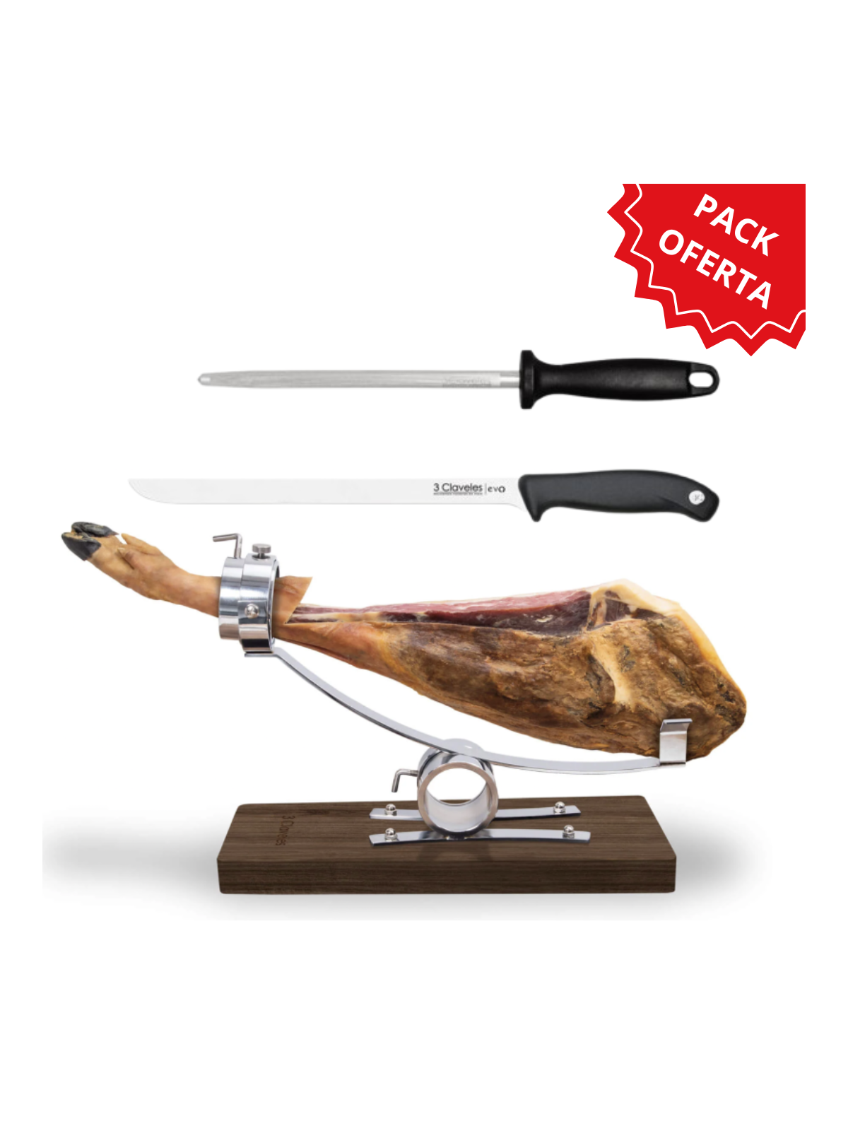 Jamonero Profesional 3 Claveles con Cuchillo - Hosteleros