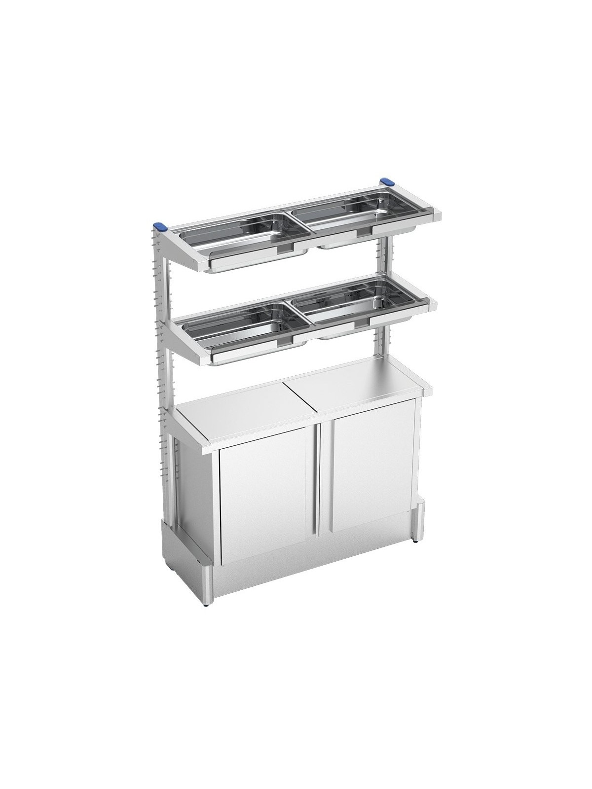 Estantería con armario para botellas de zumo 117x45x170cm