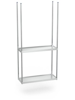 Estantería inox suspendida 99x39x200cm