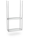 Estantería inox suspendida 99x39x200cm