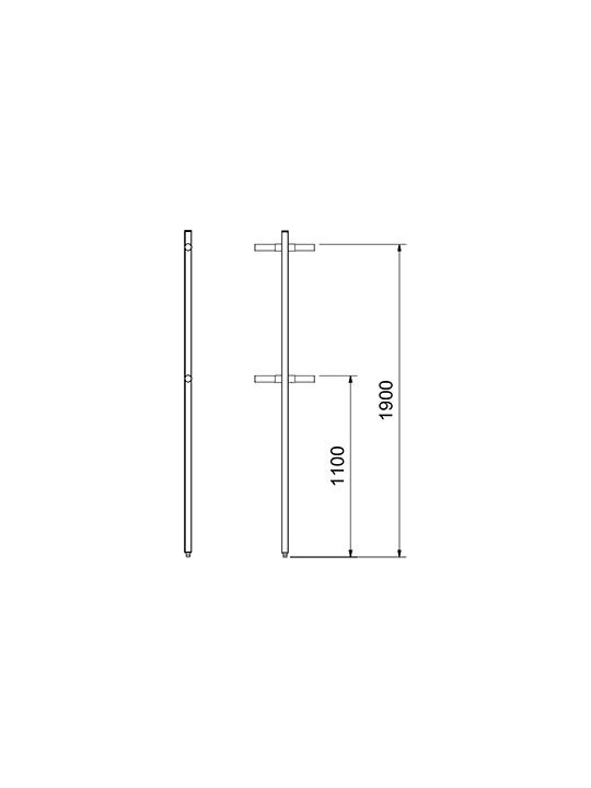 Columna para tubo terminal 4x4x190cm