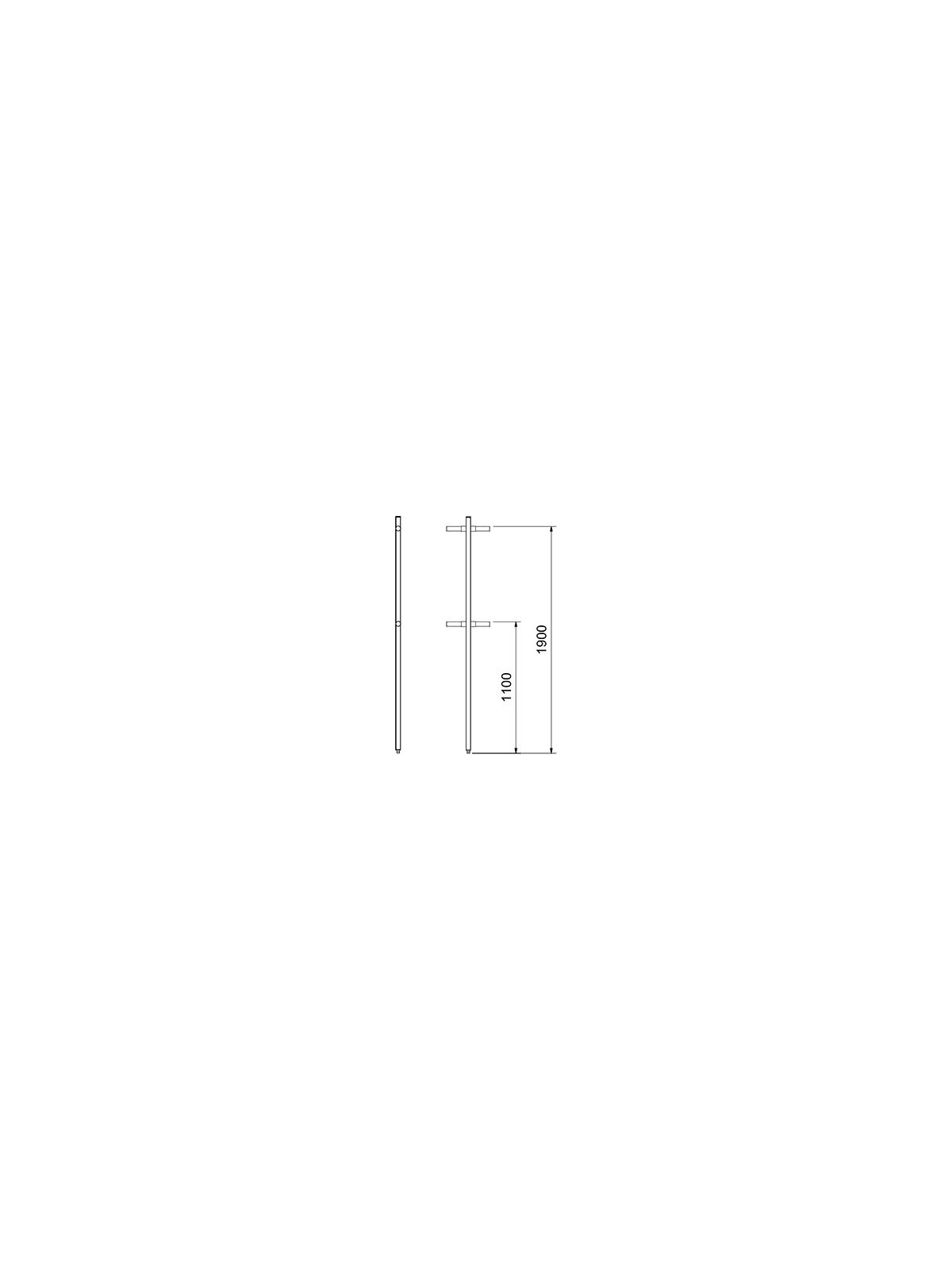 Columna para tubo terminal 4x4x190cm
