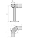 Soporte de suelo en escuadra