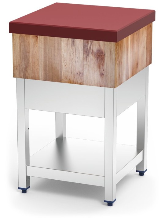 Tajo mad-fibr roja c/faldón c/entrep 400x400x900 40x40x90cm
