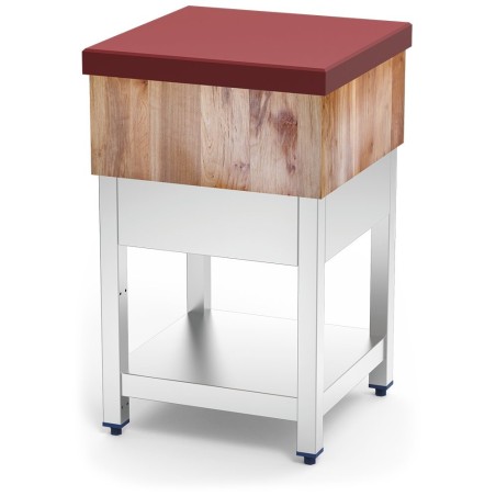 Tajo mad-fibr roja c/faldón c/entrep 400x400x900 40x40x90cm