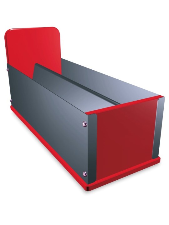 Portacuchillos con doble alojamiento de sobremesa 43x16x14cm