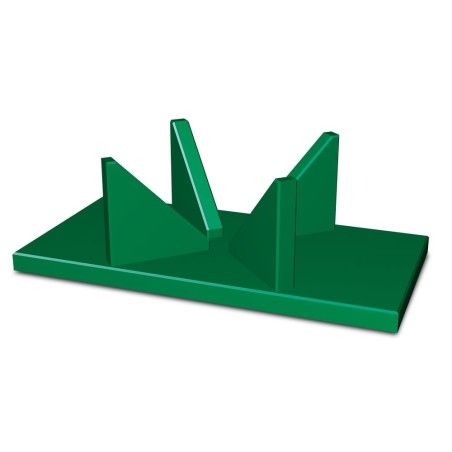 Útil de centrado para corte de fruta en fibra verde 40x20x13cm
