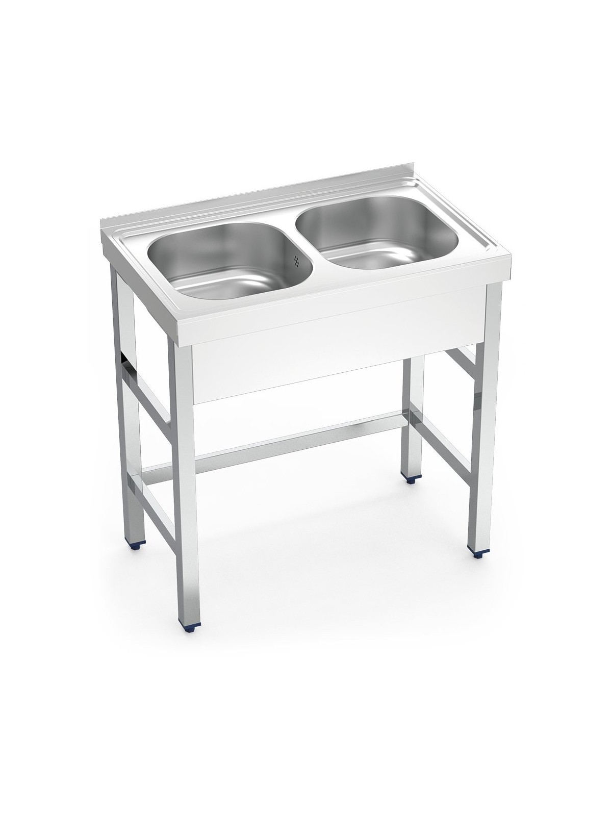 Fregadero con soporte 2C 80x50x85cm