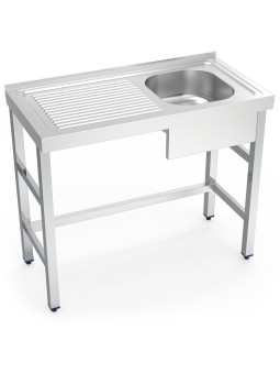 Fregadero con soporte 1C,EI 80x50x85cm