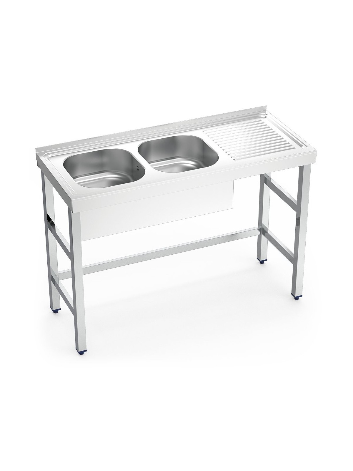 Fregadero con soporte 2C,ED 120x50x85cm